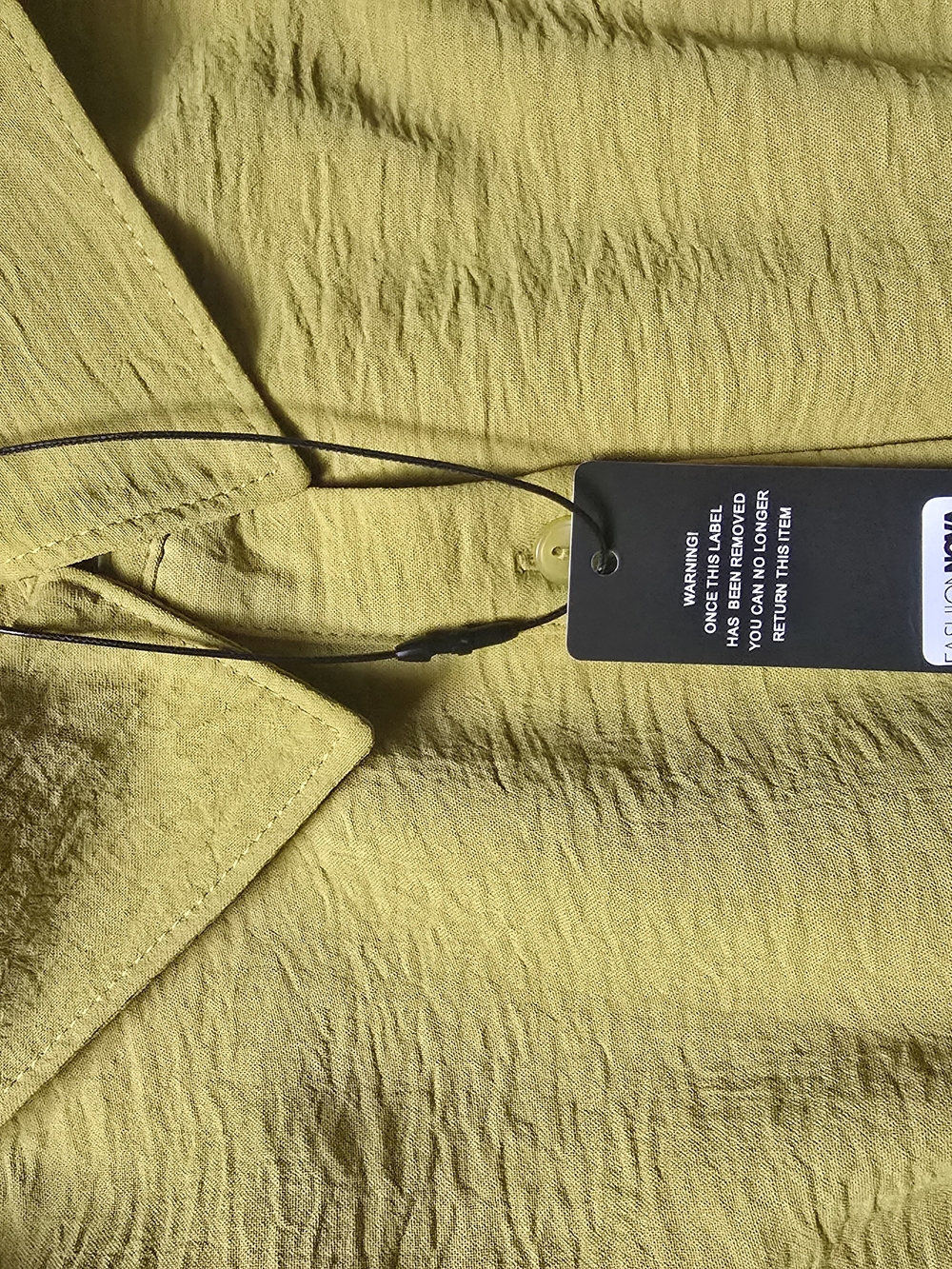 NWT Fashion Nova Chartreuse Mackenzie Short Sleeve Jumpsuit (L) - Picture 5 of 6